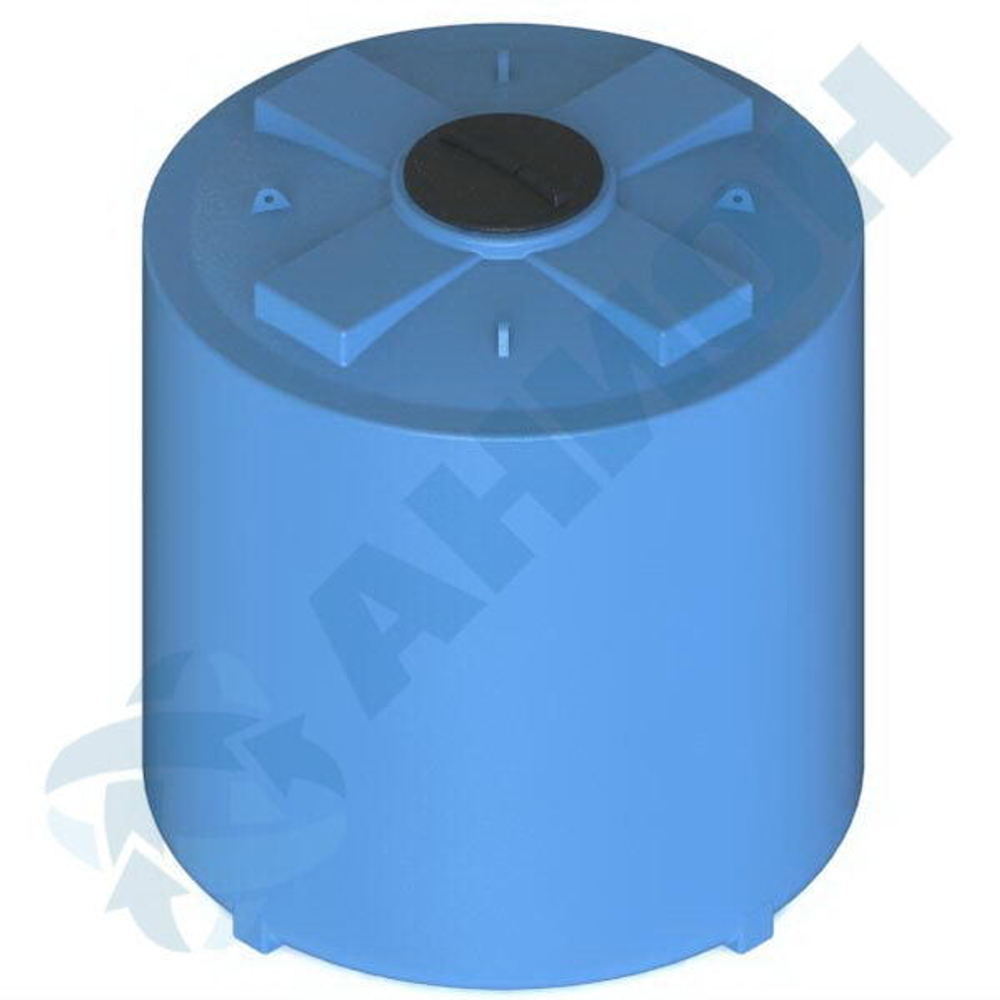 Емкость цилиндрическая вертикальная с дыхательным клапаном Анион 8000 л. вертикальная (2190x2190x2390см;синий) - арт.559402