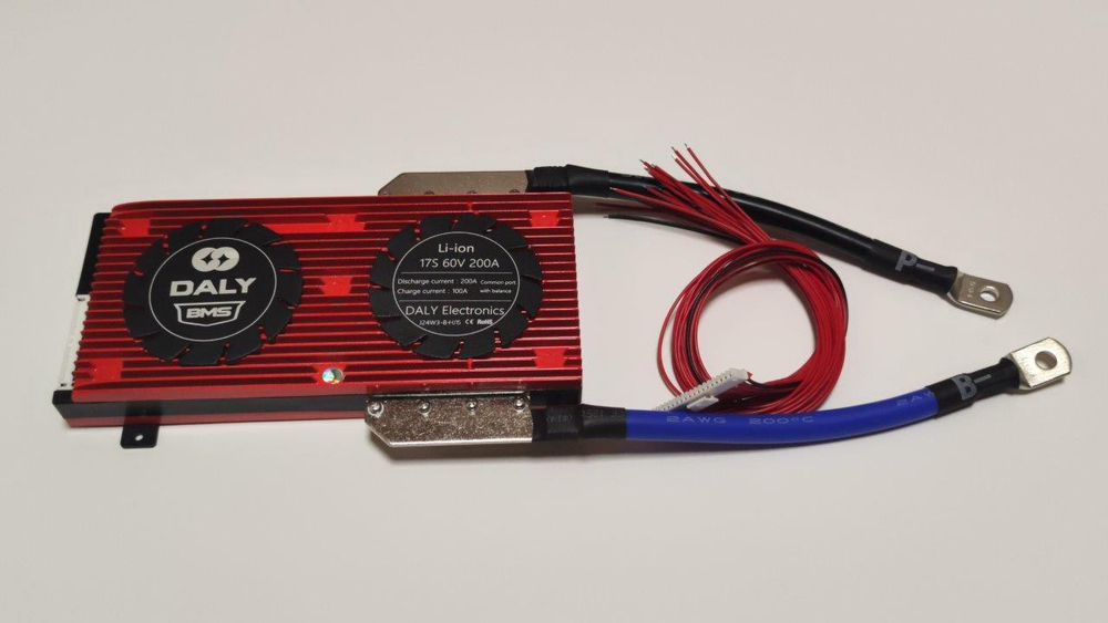 Плата контроля BMS Li-ion 17S 60V 200A