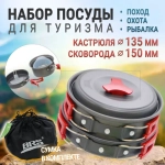 Набор посуды, 1 кастрюля, 1 сковородка (1-2 персоны) BRS-151