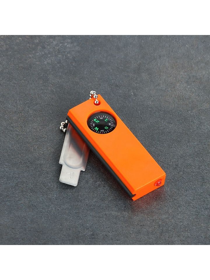 Огниво туристическое с компасом фонариком 8 см