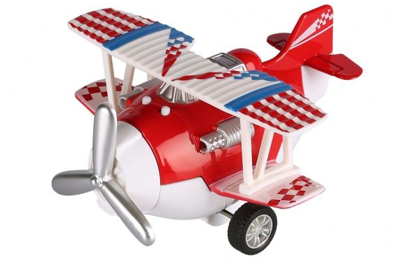 Самолет металический инерционный Same Toy Aircraft красный со светом и музыкой SY8012Ut-3