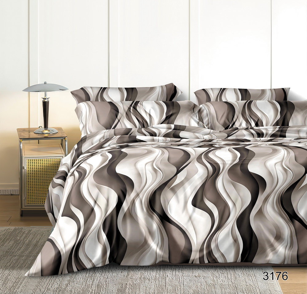 КПБ Евро с простыней на рез. 180х200 БЯЗЬ "БР41"