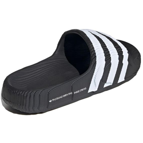 Кроссовки adidas originals Adilette 22 Слипоны Черно-белые панды Унисекс