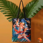 Сумка шоппер с принтом Genshin Impact