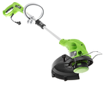 Триммер электро Greenworks 21217 нижний двигатель 500Вт леска 1.6мм 33см 21217