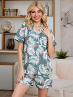 Пижама жен. б/в шорты+рубашка 2051-9