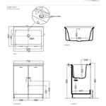 Раковина Kerasan Aquadom 029301*1 встраиваемая 75 см