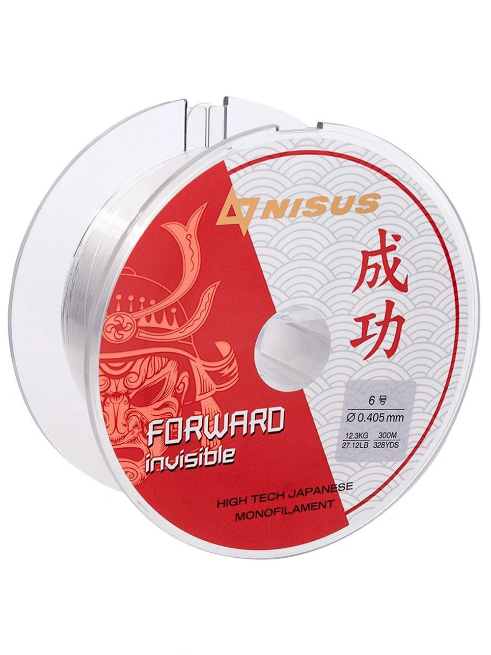 Леска для рыбалки Nisus FORWARD Invisible Nylon Transparent 0,286mm/300m (N-FI-0286-300)