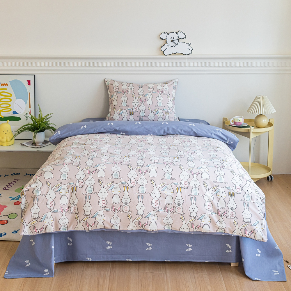 Комплект постельного белья на резинке Сатин Люкс KIDS 100% хлопок CDKR079