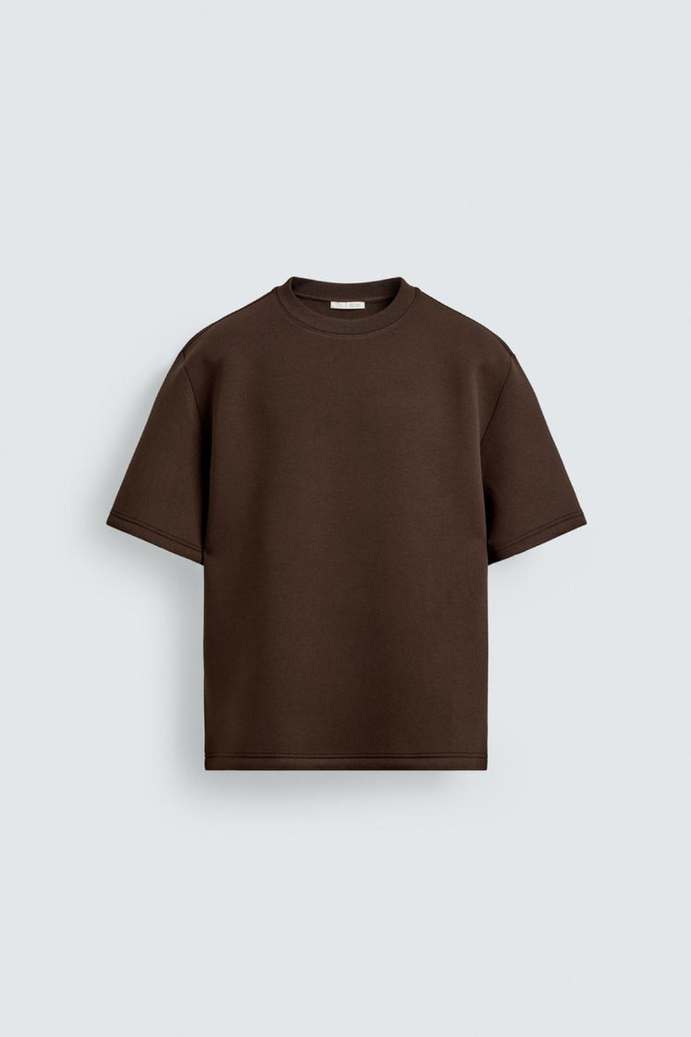 ZARA ТОЛСТОВКА СВОБОДНОГО КРОЯ ИЗ ВЫСОКОТЕХНОЛОГИЧНОЙ ТКАНИ, ТЕМНО-КОРИЧНЕВЫЙ