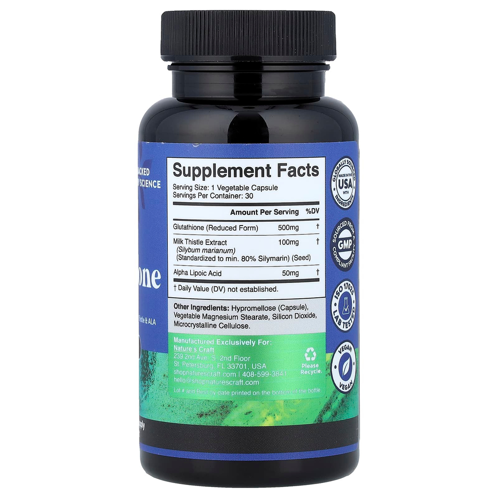 Nature's Craft, глутатион, 30 капсул