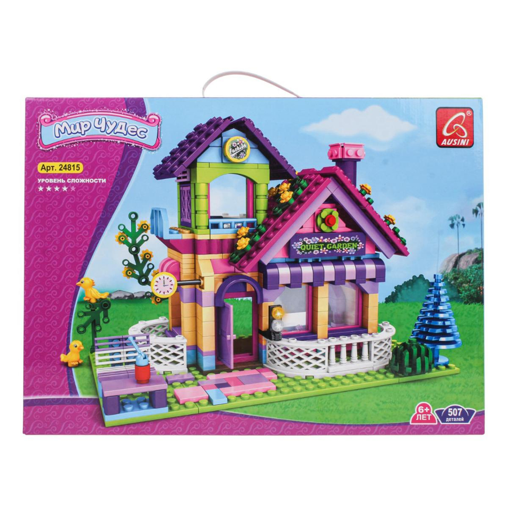 Конструктор блочный Аусини для девочек, коробка 24815