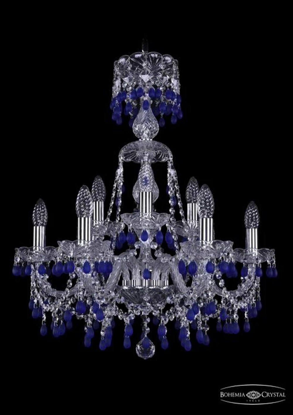 Подвесная люстра Bohemia Ivele 1410/6+3/195/XL-66/Ni/V3001