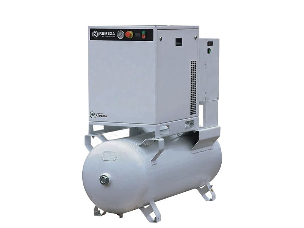 Спиральный компрессор Remeza КС10-8-270Д 380В на ресивере 270л. с рефрижераторным осушителем