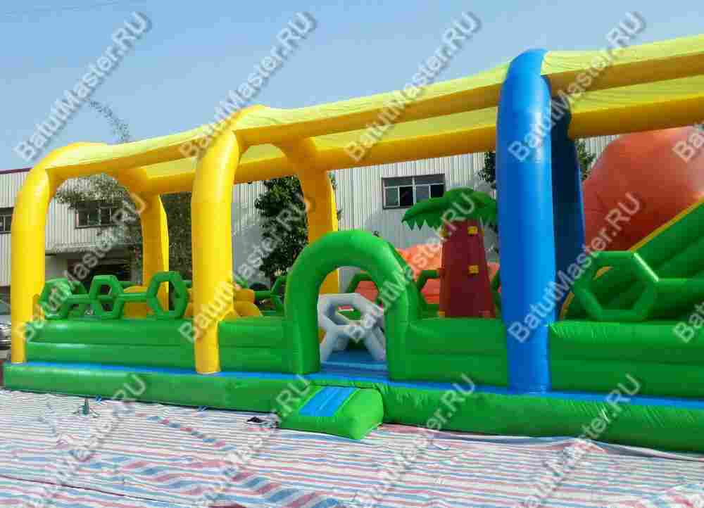Надувной батут "Весёлая плантация" 12*5*6 м
