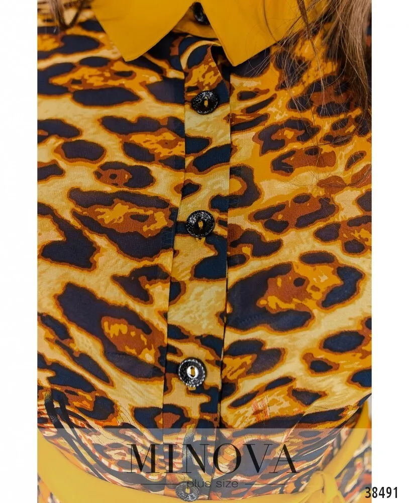 Рубашка 158-горчица Minova