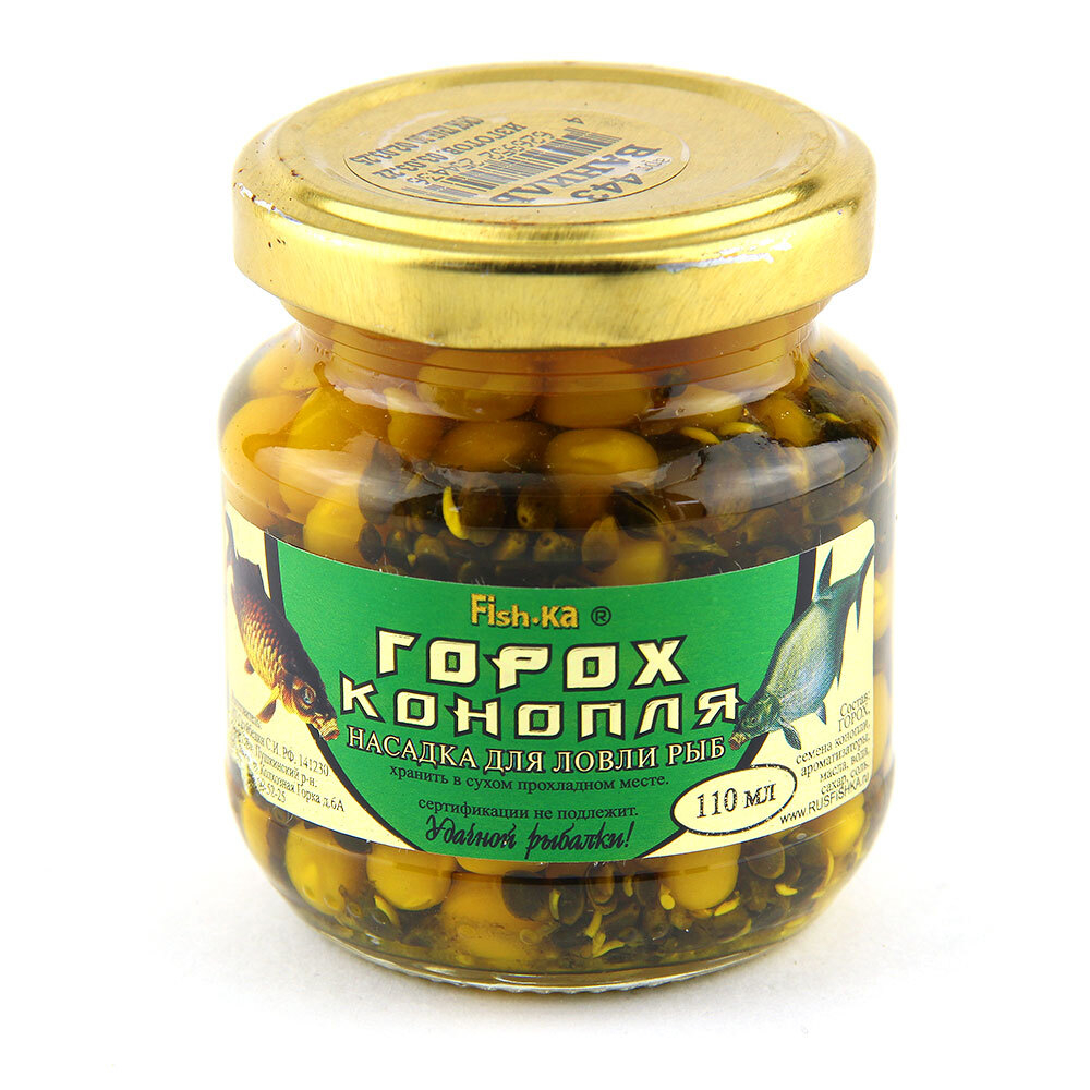 Насадка Fish-ka ГОРОХ-КОНОПЛЯ (ваниль) 110мл
