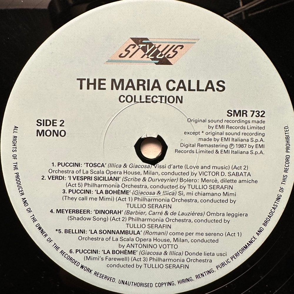 Maria Callas - The Maria Callas Collection 2LP (Европа 1987г.)