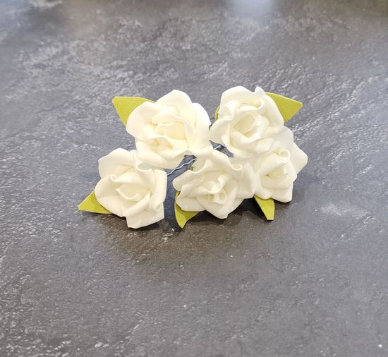 Набор шпилек "Розы большие" латекс, 3 шт, бирюза