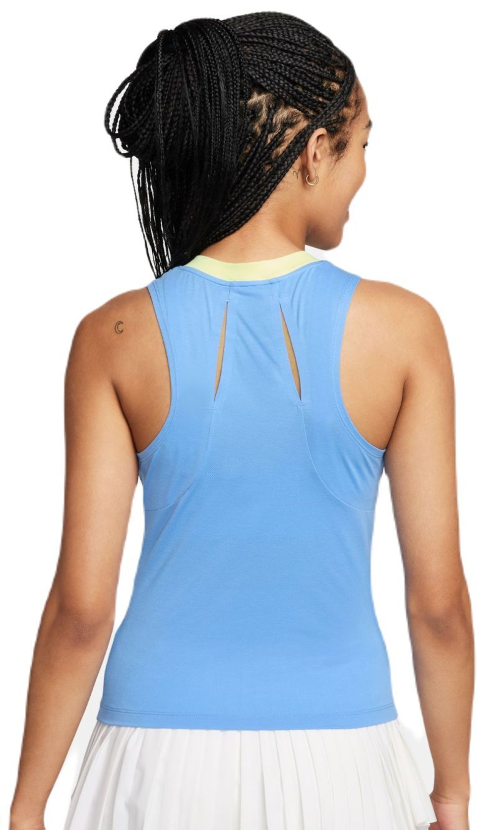 Топ теннисный Nike Court Dri-Fit Advantage Tank - university blue/light laser orange/white