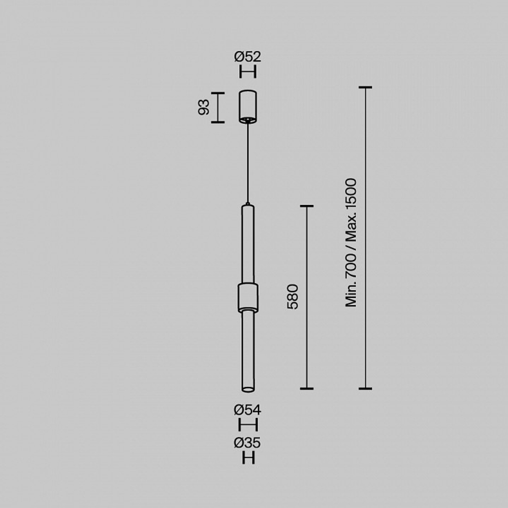Подвесной светильник Maytoni Technical Jelly P105PL-12W3K-BS