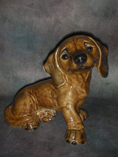 Статуэтка. Фарфор. Собака Щенок таксы. Goebel. Германия