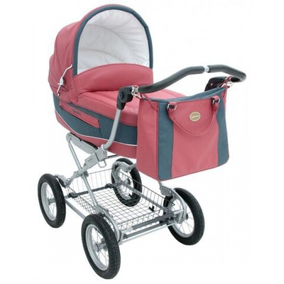 Коляска-люлька Inglesina Vittoria на раме ergo bike (красный)