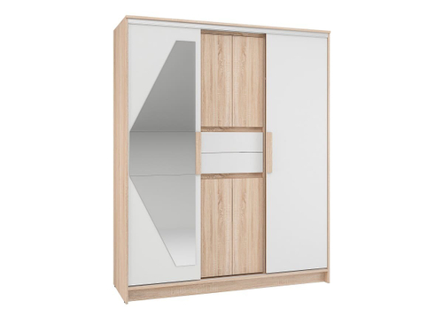 шкаф-купе Эдем 1,7м с зеркалом дуб сонома/белый