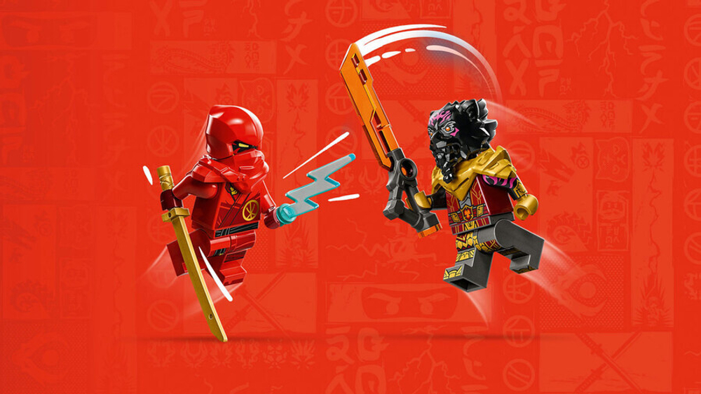 Конструктор LEGO Ninjago 71789 Кай и Рас: Битва на машине и мотоцикле