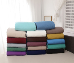 Комплект постельного белья с Одеялом VIVA - HOME TEXTILE, Однотонный, Сатин, Евро