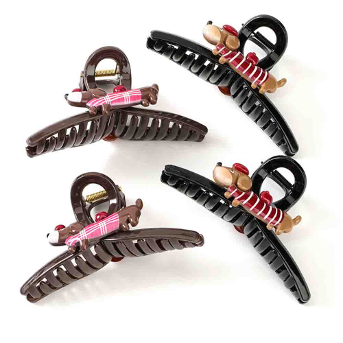 Заколка-краб 13см Такса