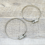 Хомут червячный 2шт 50-70мм нерж