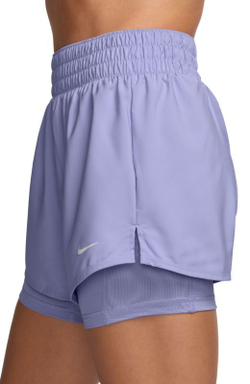 Женские теннисные шорты Nike One Dri-FIT 2-in-1 High-Waisted 3in Training - Purple