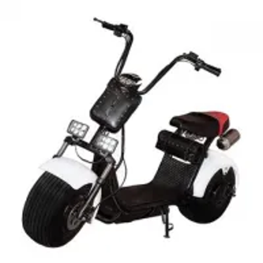 Электроскутер Citycoco с глушителем 1500W, 20Ah Зеленый