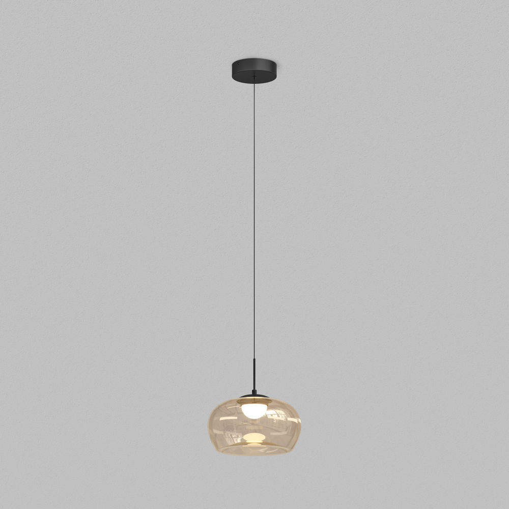Подвесной светодиодный светильник Denkirs Floa DK6742-BK+AM