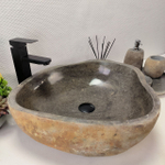 Раковина из речного камня RS-63363 (53*48*15) 0123