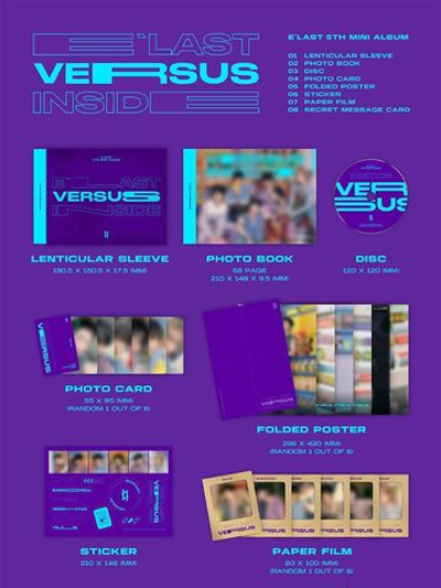 Альбом E'LAST - VERSUS 5th Mini Album RANDOM Version