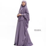 КОМПЛЕКТ: ХИМАР И АБАЯ ИЗ МЕДИНСКОГО ШЕЛКА One size