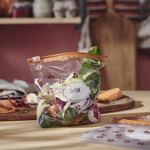 КЕССЕБЭР KОSSEBАR Пакеты для заморозки 1 л 25 шт, коричневые