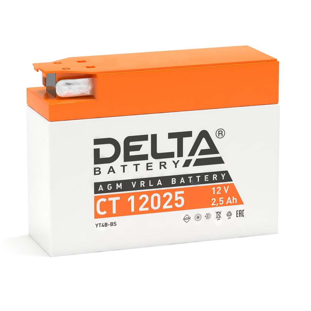 Аккумулятор Delta CT 12025 (YTX4B-BS, YT4B-BS)