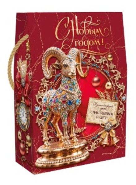Подарочная коробка для конфет "Золотое Руно" 800гр (20/120шт)