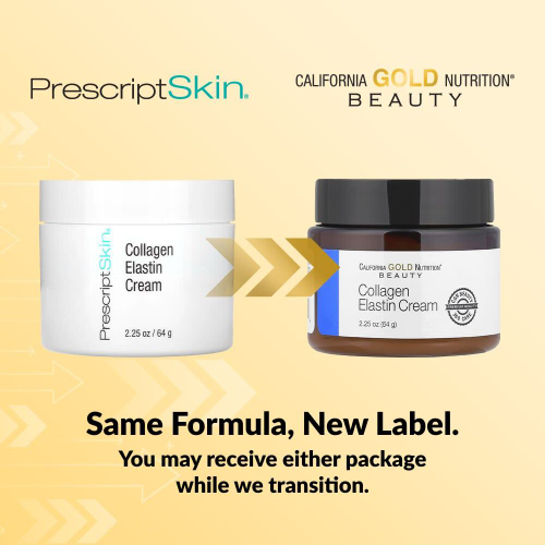 California Gold Nutrition, Крем с коллагеном и эластином, 64 г (2,25 унции)