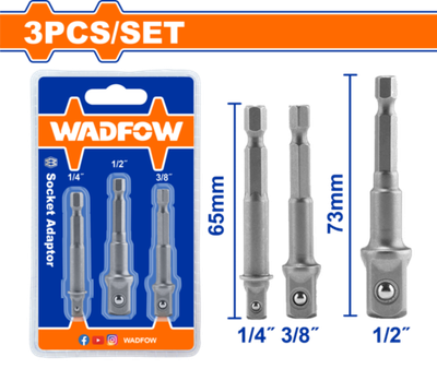 Адаптор для торцевых головок 3 шт (50/100) WADFOW WSV4K01