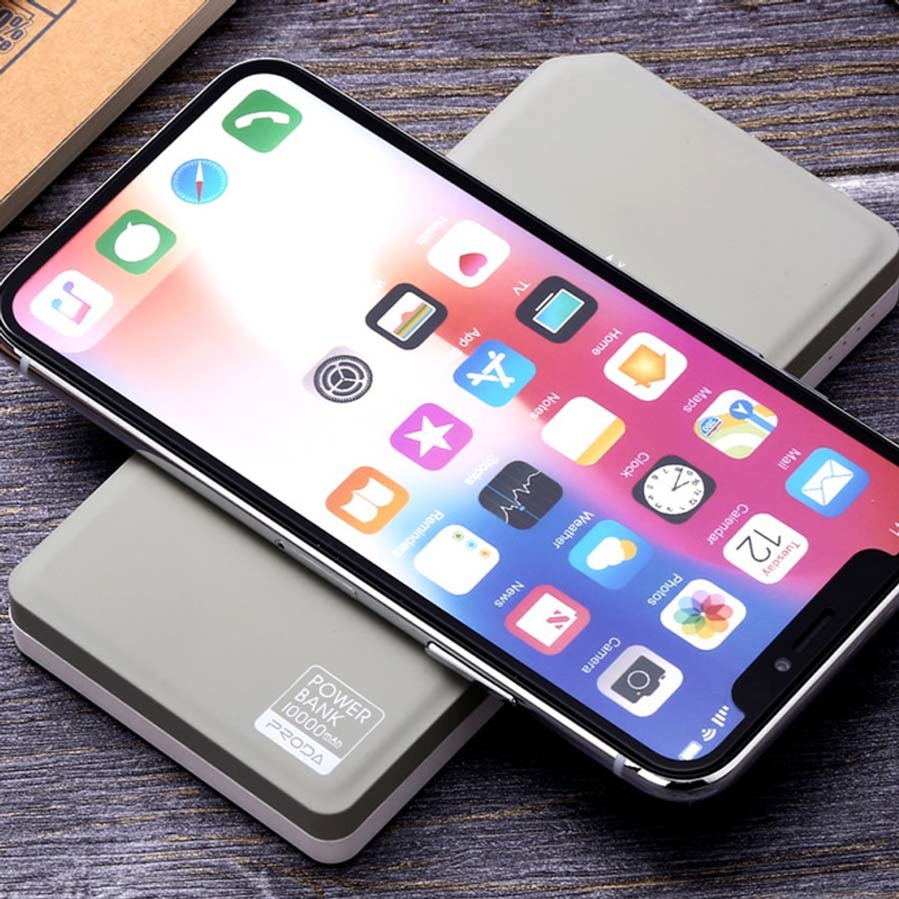 Внешний Аккумулятор (Power Bank) Remax PPP-33 10000 mAh (5,0V - 2A, беспроводная зарядка) Серый