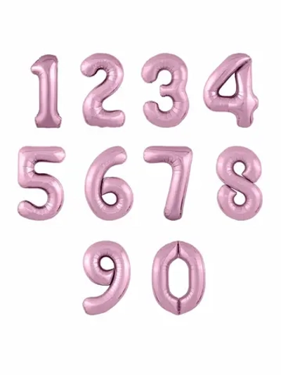 шар надувной Цифра Slim Фламинго