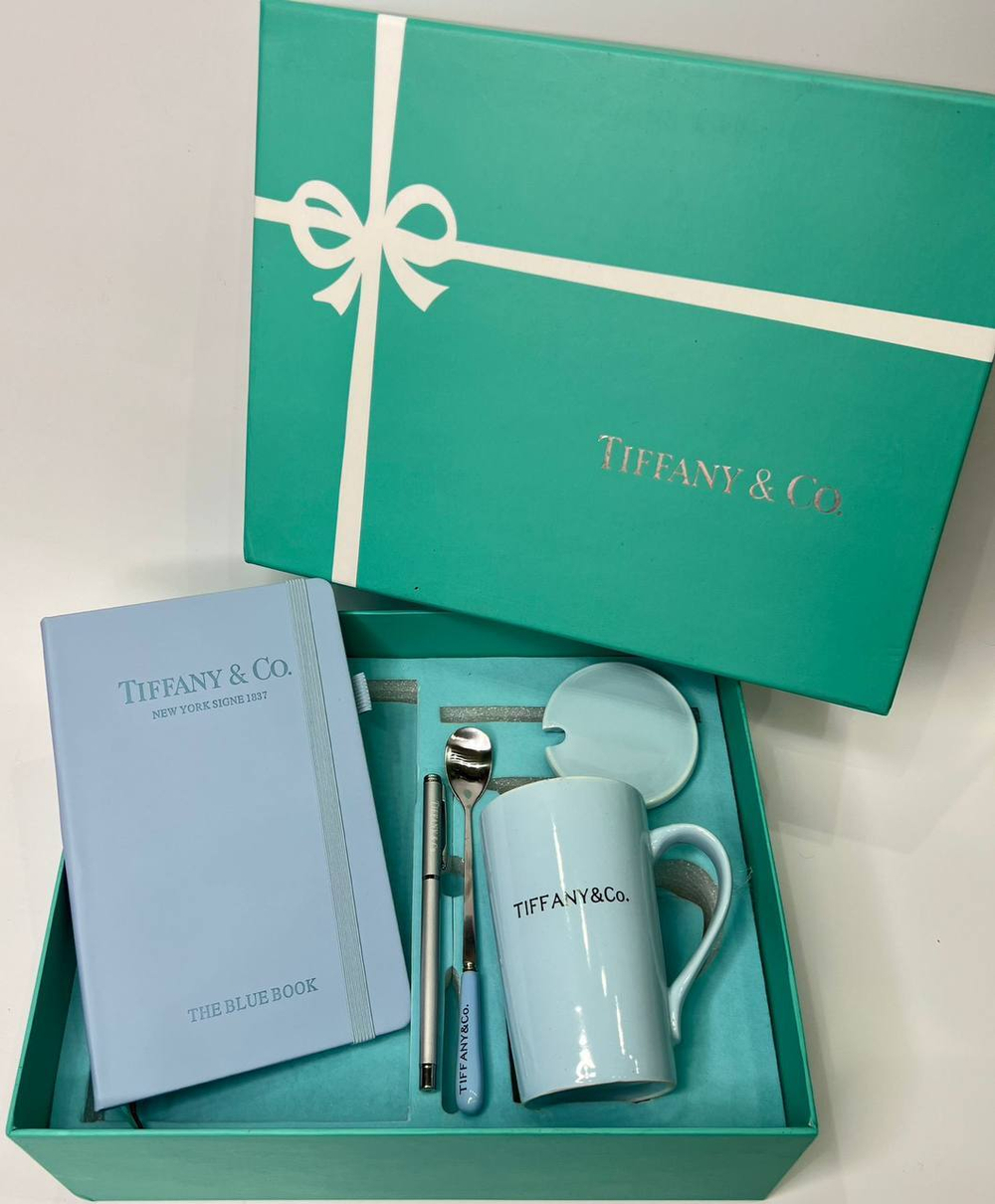 Набор Tiffany & Co. (блокнот + кружка + ручка)