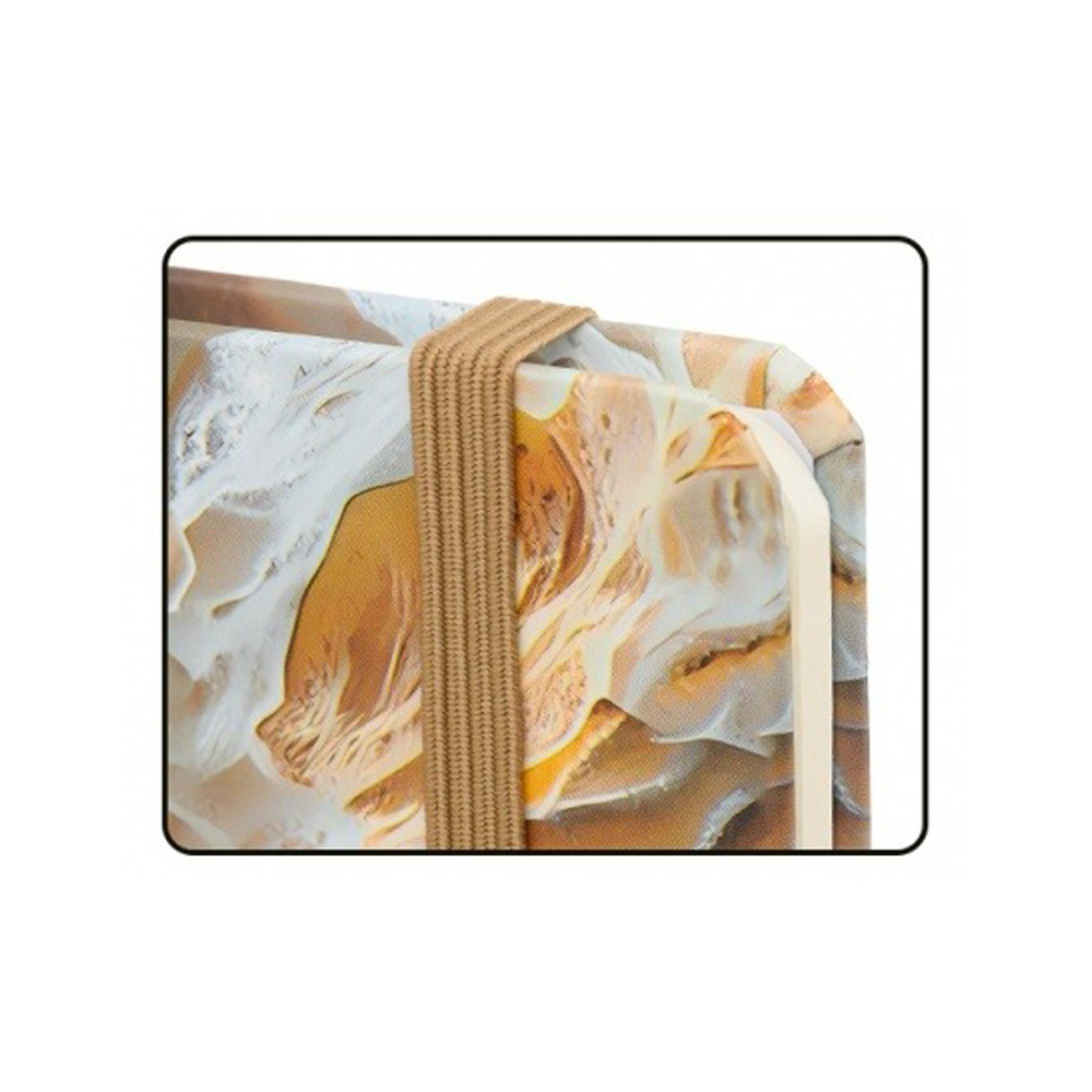 Блокнот Basir на резинке, формат А5, серия "Галактика", переплет 7БЦ, 21*14.5 см, 80 листов, ассорти