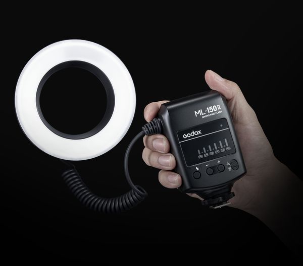 Вспышка для макросъемки Godox ML-150II кольцевая