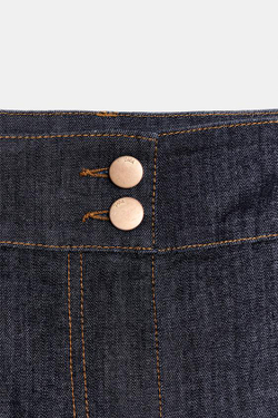 ZARA ДЛИННЫЕ ДЖИНСОВЫЕ ШОРТЫ Z1975, СИНИЙ