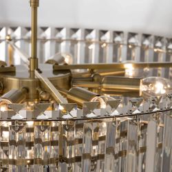 Citilux Фонда CL303223 Люстра хрустальная подвесная Бронза